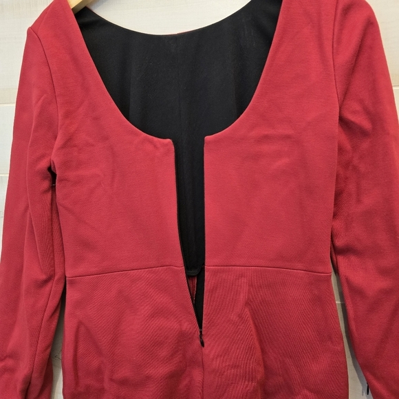 {10} Robert Rodriguez Red Structured Dress - Picture 8 of 13